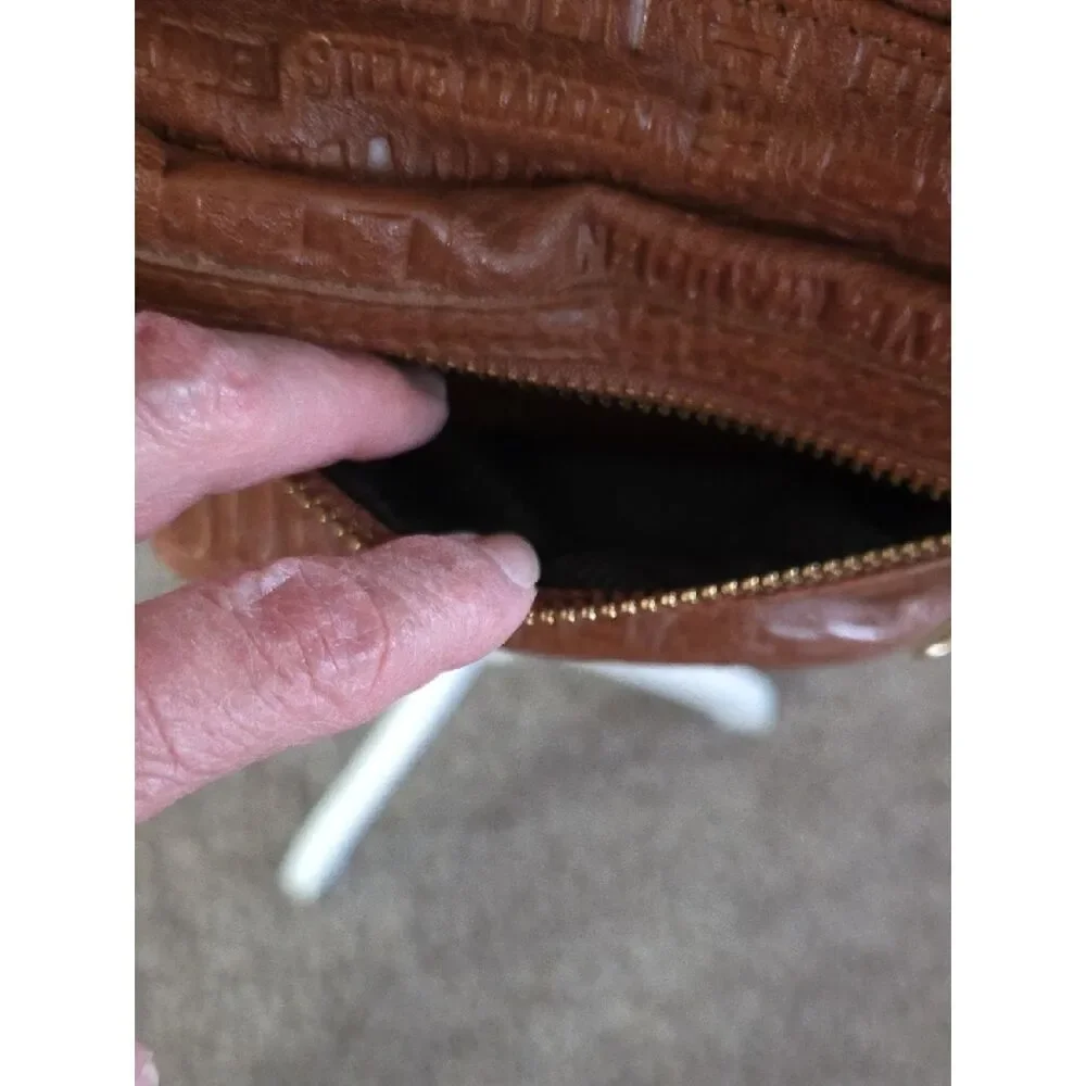 Steve Madden Brown Mini Backpack with Embossed Logo